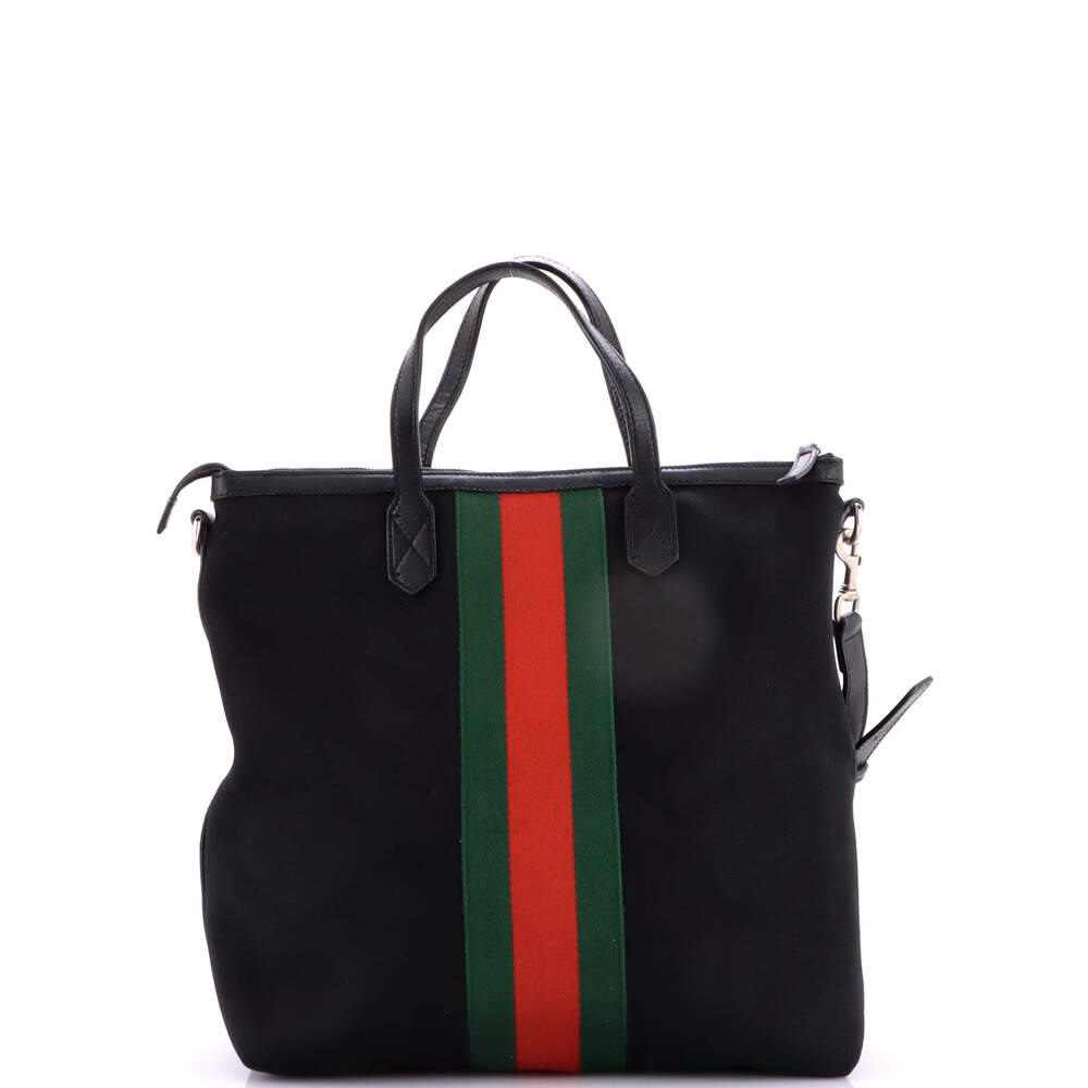 Gucci Web Zip Tote Techno Canvas Medium #247843G13B - Picture 3 of 8